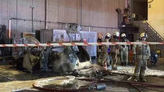 Esenyurt'ta elektrikli ara arj olurken patlad