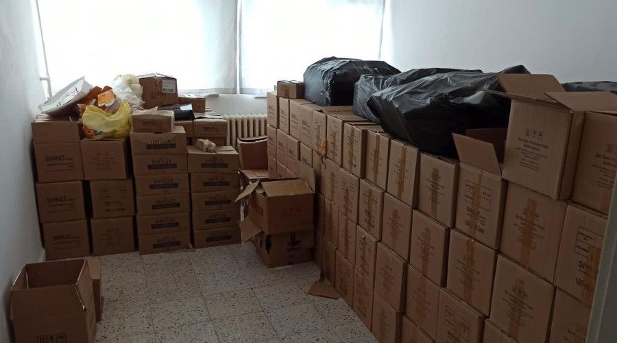 Eski okul binas�nda sahte ila� �retimi