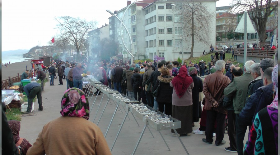 Festivalde 2 ton hamsi da��t�ld�