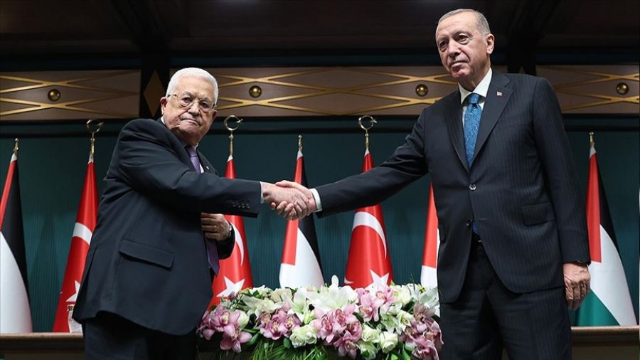 Filistin Devlet Ba�kan� Abbas Ankara'da
