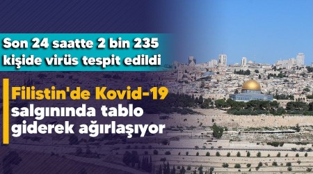 Filistin'de Kovid-19 salgnnda tablo giderek arlayor