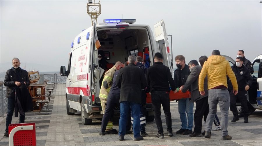 Gemlik'te denize düşen kadın kurtarıldı