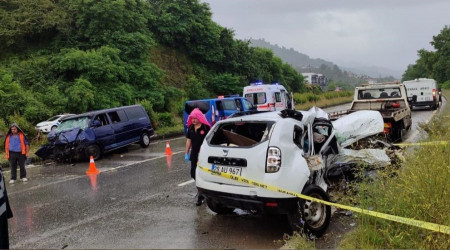 Giresun'da feci kaza
