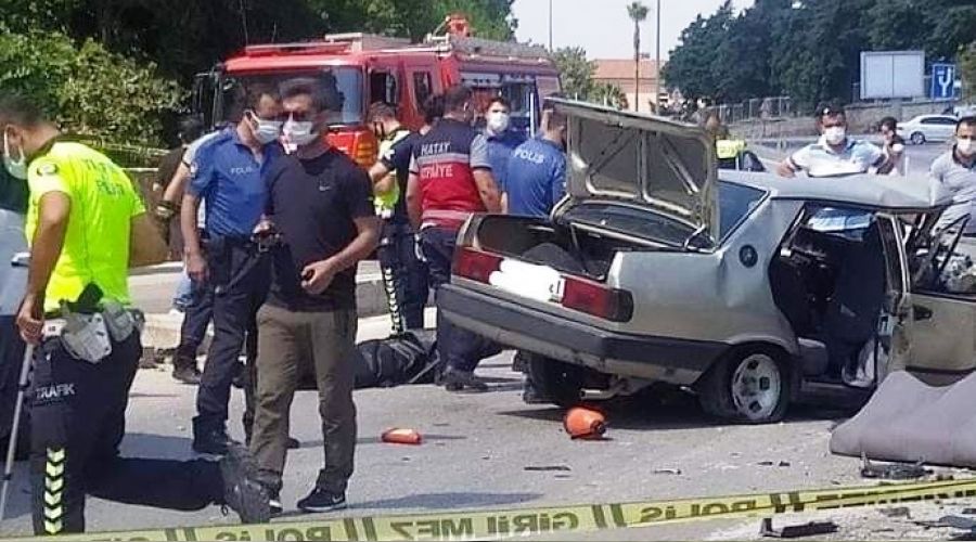 Hatay'da feci kaza: 1 �l�, 2 yaral�