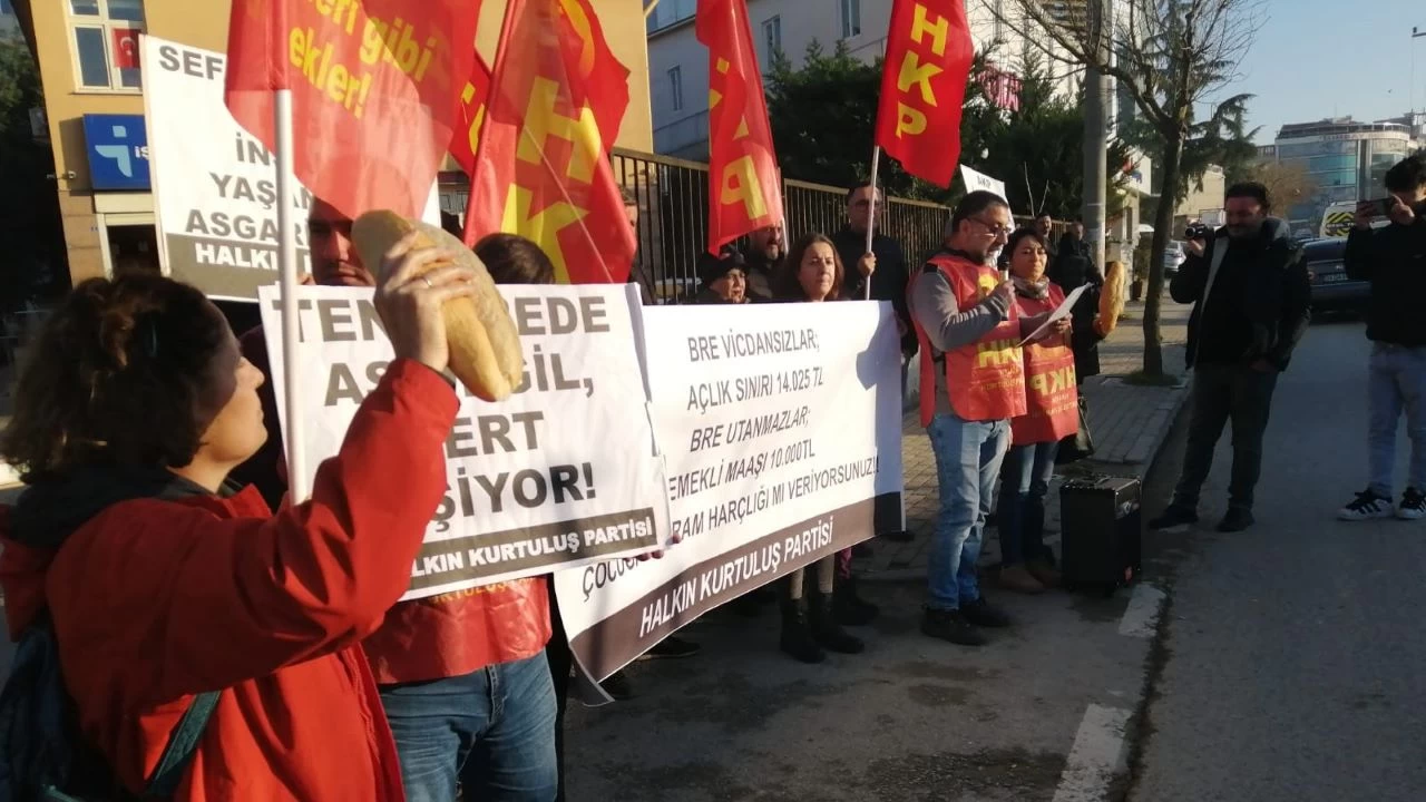 HKP emekli zammn protesto etti