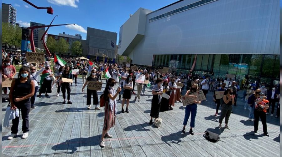 Hollanda'da Filistin'e destek g�sterisi 