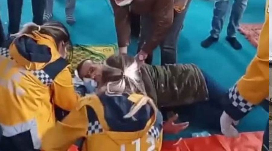 Hutbeyi dinledi�i esnada kanlar i�erisinde yere y���ld�