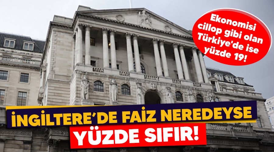 ngiltere'de faiz neredeyse yzde 0!