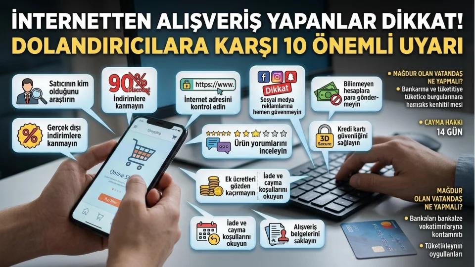 İNTERNETTEN ALIŞVERİŞ YAPANLAR DİKKAT!