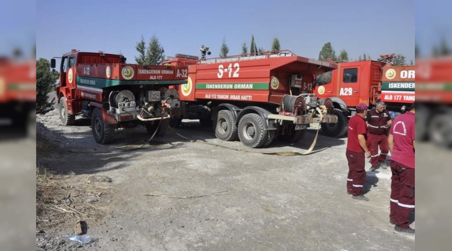 �skenderun'daki orman yang�n� kontrol alt�na al�nd�