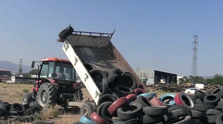 Isparta'da kullanılmayan lastikler yeniden ekonomiye kazandırılacak