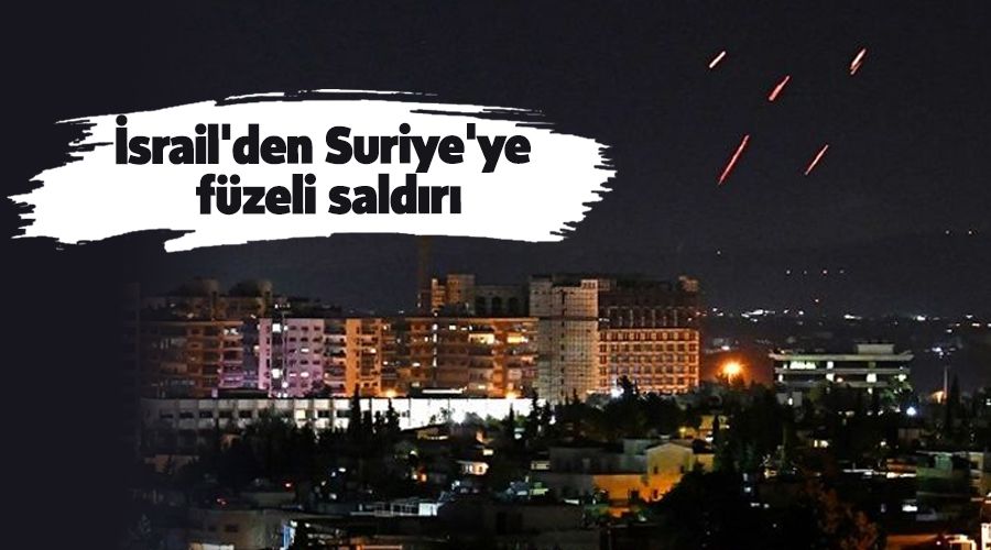 srail'den Suriye'ye fzeli saldr