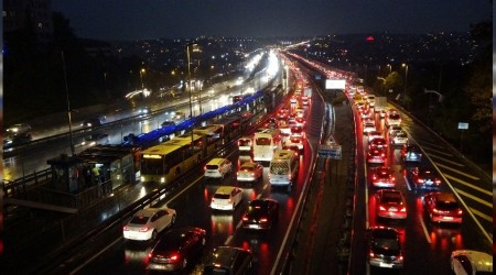 İstanbul trafiğinde yoğunluk rekoru