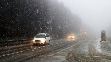 stanbul'da kar ya balad