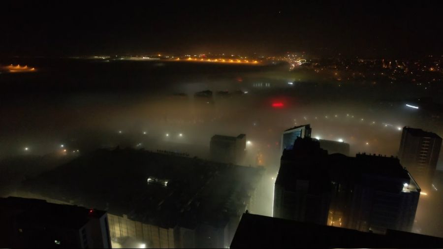 �stanbul'da yo�un sis etkili oldu