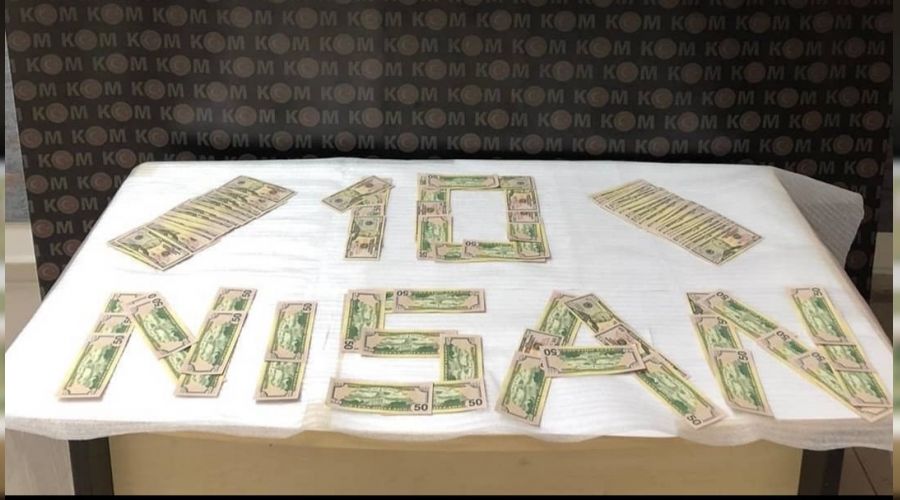 �zmir'de sahte 10 bin dolar ele ge�irildi