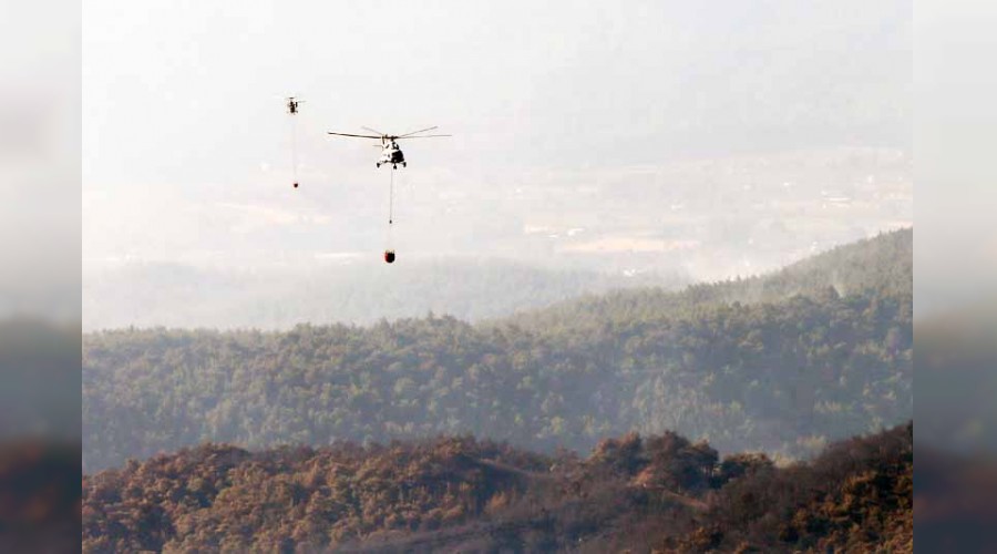 �zmir'deki yang�n y�rekleri burktu