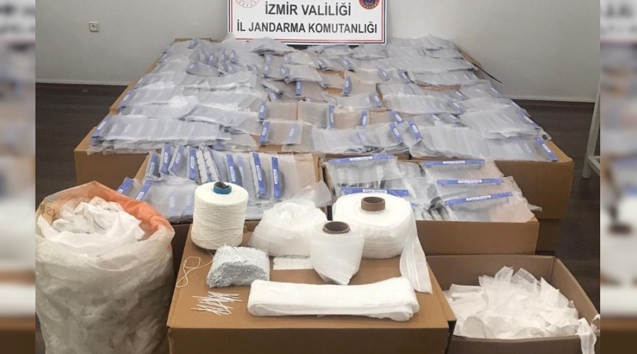 Kaçak maske imalathanesine operasyon