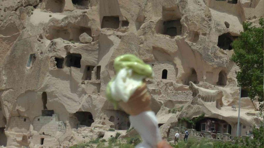Kapadokya'da dondurmaya ilgi artt�