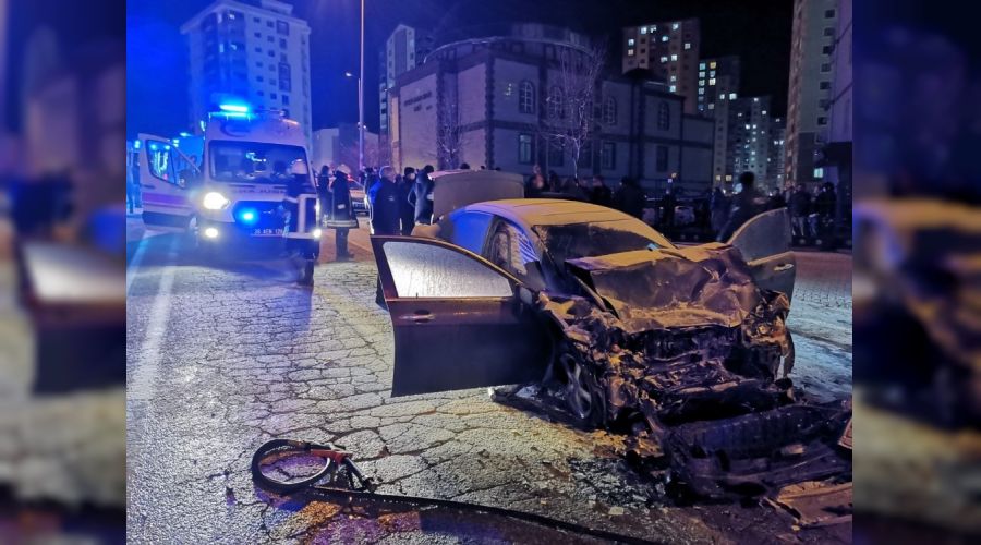 Kayseri'de feci kaza: 1 ölü, 5 yaralı