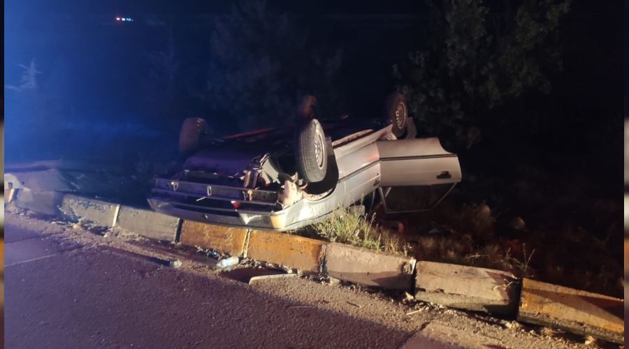 Kırıkkale'de otomobil devrildi: 6 yaralı