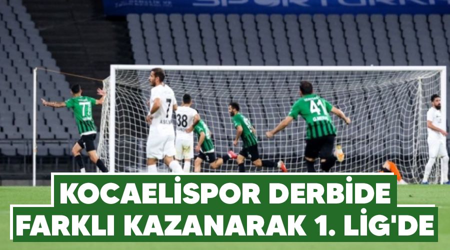Kocaelispor derbide farkl� kazanarak 1. Lig'de