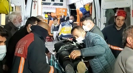 Kontrolden çıkan otomobil taklalar atarak şarampole uçtu