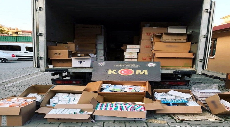 Konya'da kaçak ilaç operasyonu