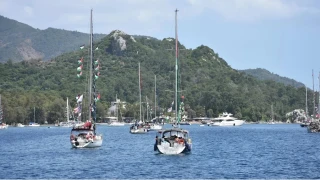 K�resel Sumud Filosu 54 tekneyle Rodos Adas�'n�n do�usunda ilerliyor