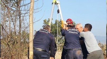 Kuyuya den dana makara sistemiyle kurtarld