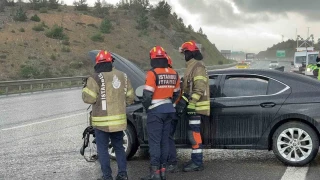 Kuzey Marmara Otoyolu'nda ya��� kazay� beraberinde getirdi