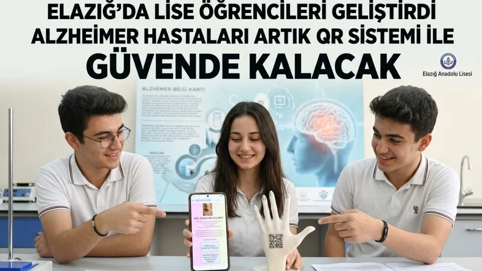 Lise öğrencileri geliştirdi: Alzheimer hastaları artık QR sistemi ile güvende kalacak