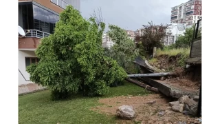 Malatya'da saanak ya site duvarn ykt
