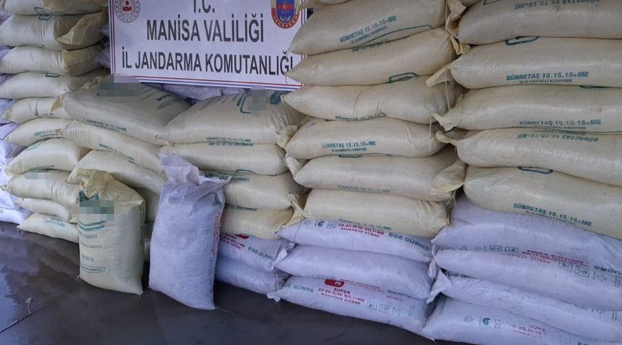 Manisa'da 59 ton sahte gübre ele geçirildi