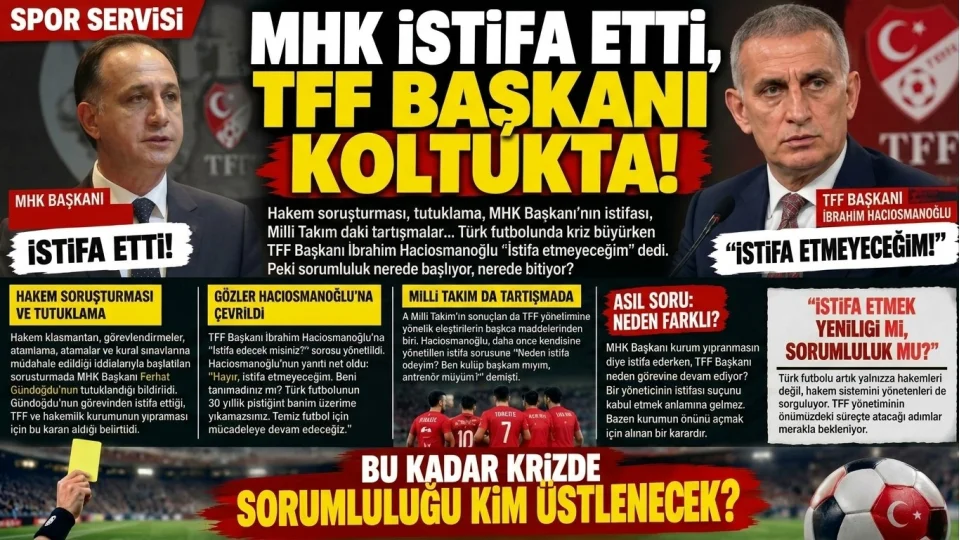 MHK �ST�FA ETT�, TFF BA�KANI KOLTUKTA!
