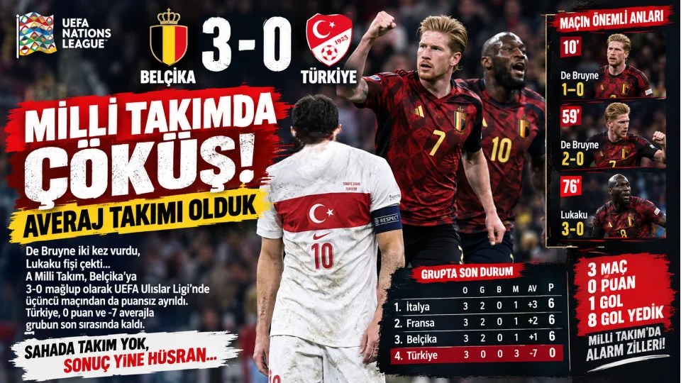 Milli takımda çöküş: Averaj takımı olduk!