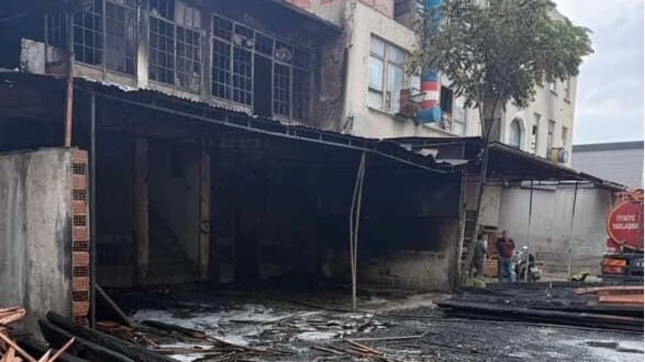 Mobilya imalathanesi alev alev yand�