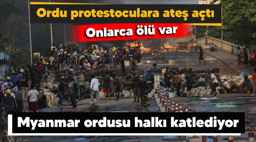 Myanmar ordusu halkı katlediyor