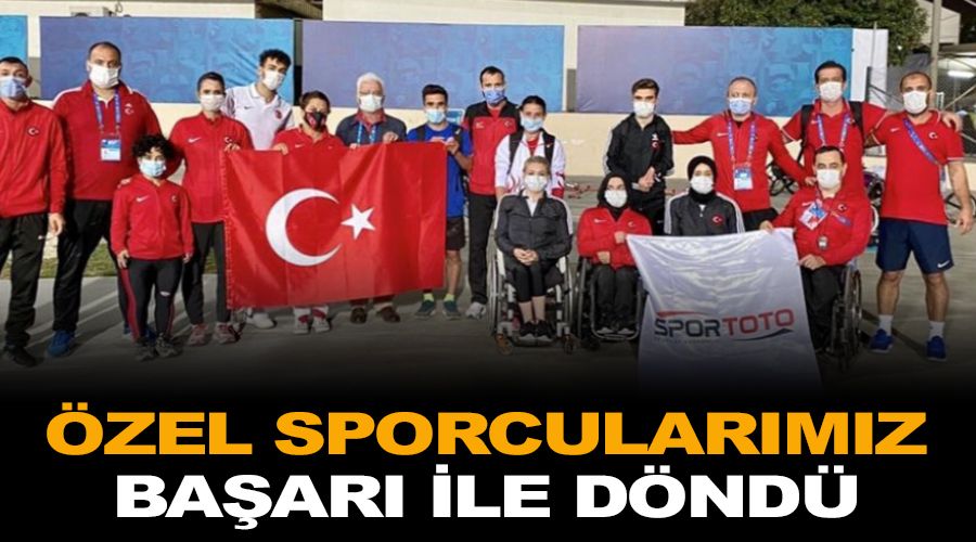 �zel sporcular�m�z ba�ar� ile d�nd� 