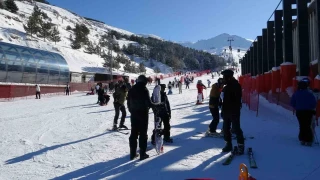 Palandöken'de kayak coşkusu