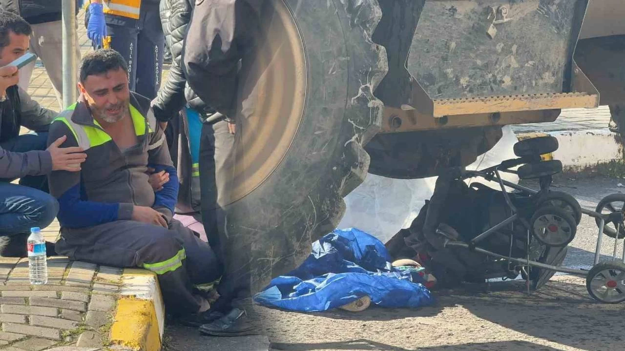 Parka giden anne ve bebekleri i� makinesinin alt�nda kald�