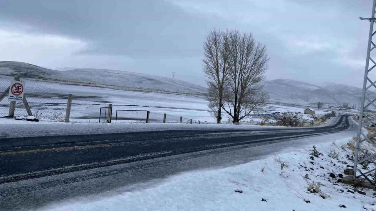 Patnos'ta mevsimin ilk kar yad