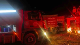 Sabaha kadar sren yangnda iftlik kl oldu