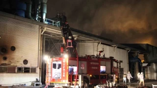 Sakarya'da geri dönüşüm tesisinde yangın