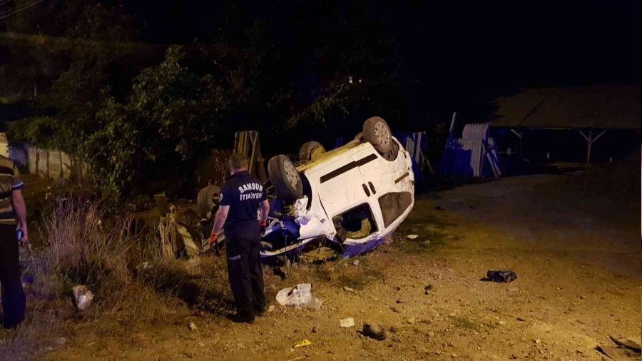 Samsun'da feci kaza: 2 ölü, 3 yaralı