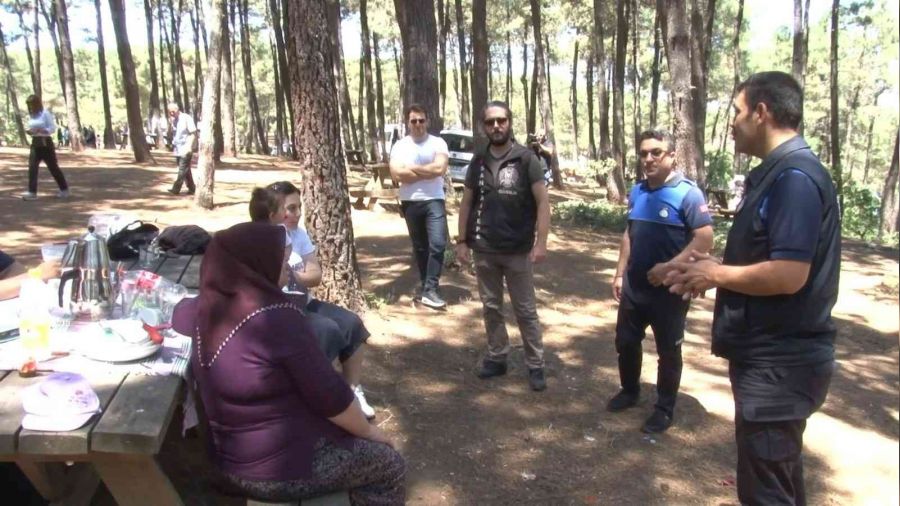 Sancaktepe'de Aydos Ormanı'nda orman yangınlarına karşı denetim