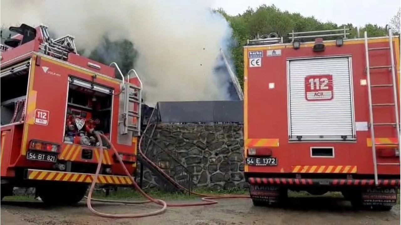 Sapanca'da bungalov alev topuna dnd