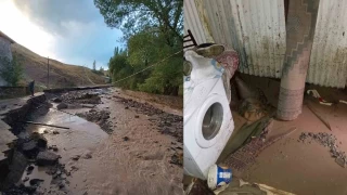 Sarkam' sel vurdu: Yollar ykld, evleri su bast
