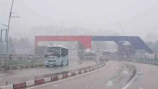 Şehirde ve kayak merkezinde nisan karı etkili oldu