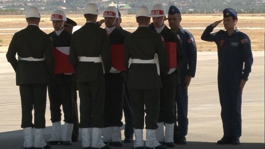 Şehit Mahsun Şimşek'in naaşı Gaziantep'te